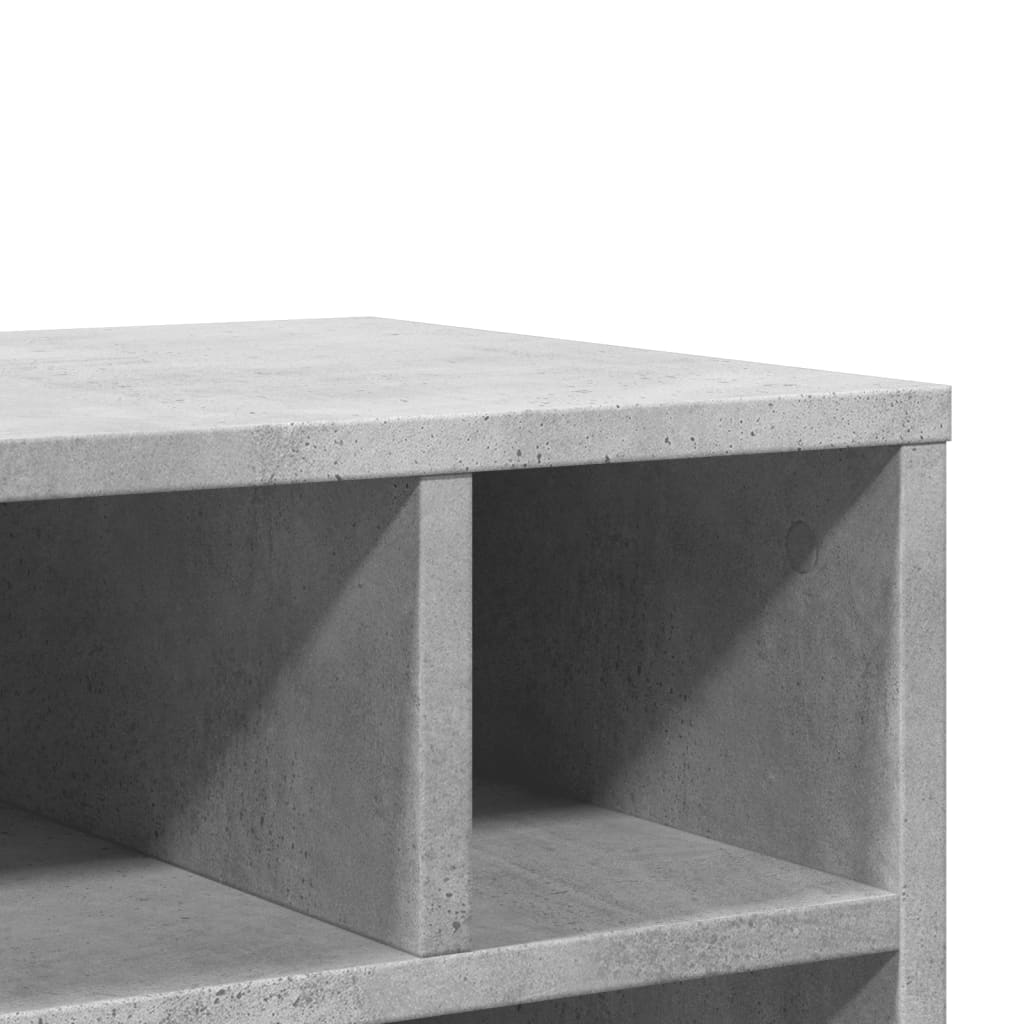 Printerkastje met wielen 41x32x48 cm betongrijs is nu te koop bij PeponiXL, paradijselijk wonen!