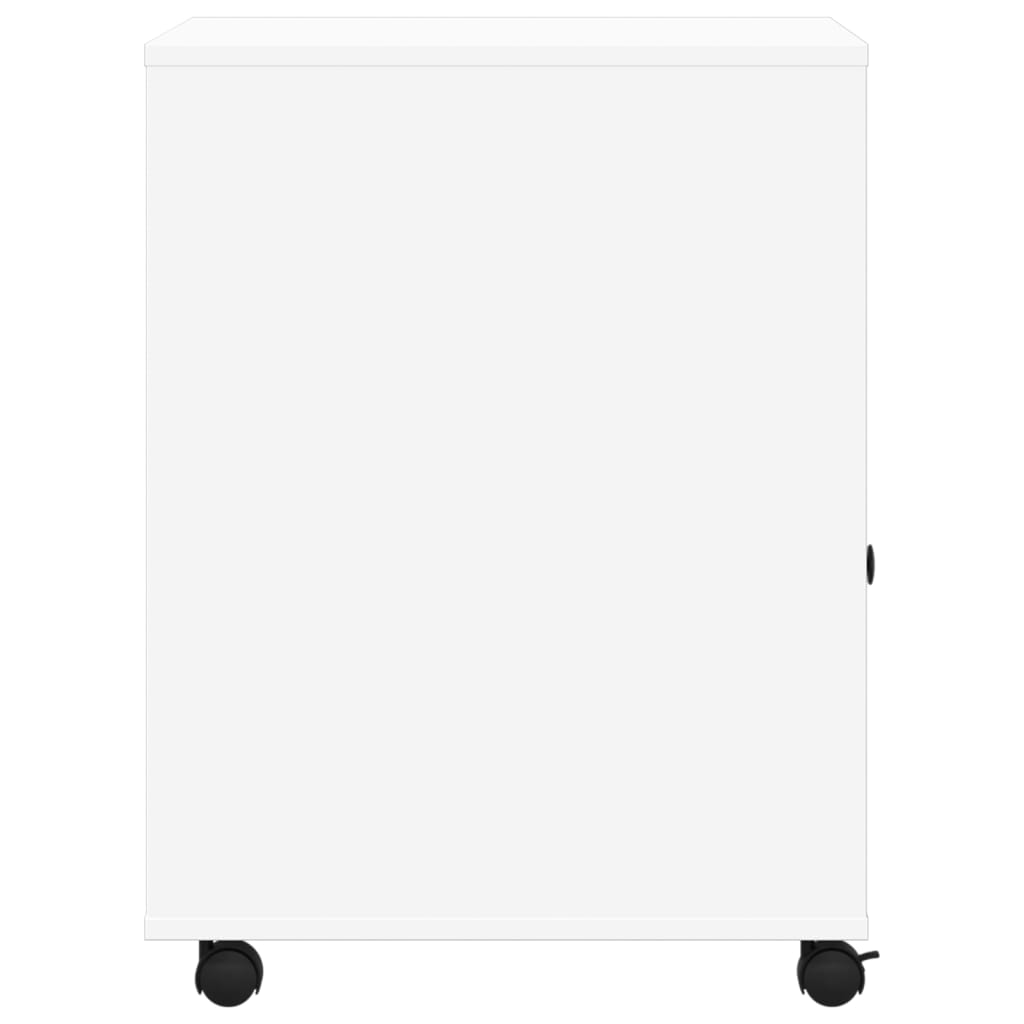 Printerkastje met wielen 60x50x67 cm wit is nu te koop bij PeponiXL, paradijselijk wonen!
