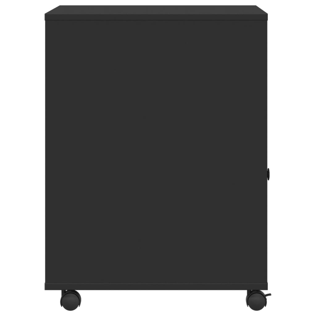 Printerkastje met wielen 60x50x67 cm zwart is nu te koop bij PeponiXL, paradijselijk wonen!