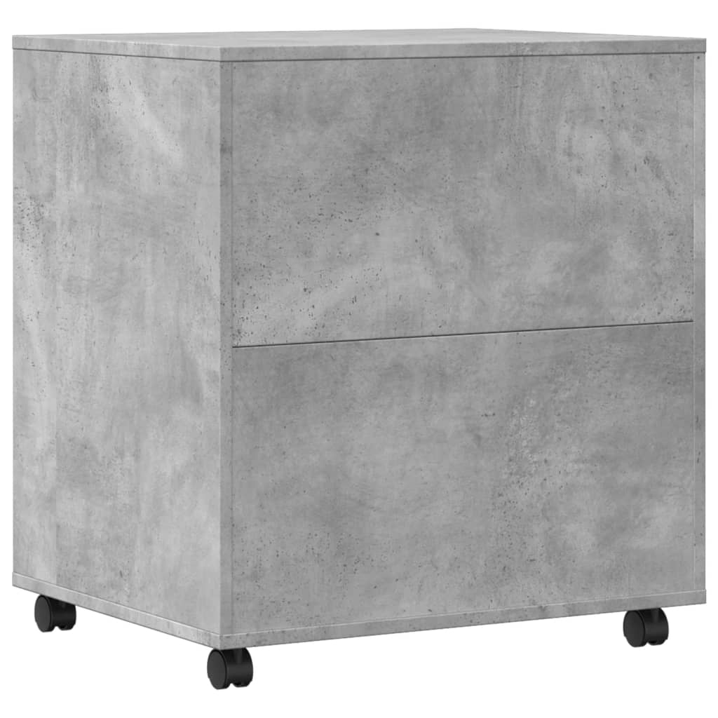 Printerkastje met wielen 60x50x67 cm betongrijs is nu te koop bij PeponiXL, paradijselijk wonen!