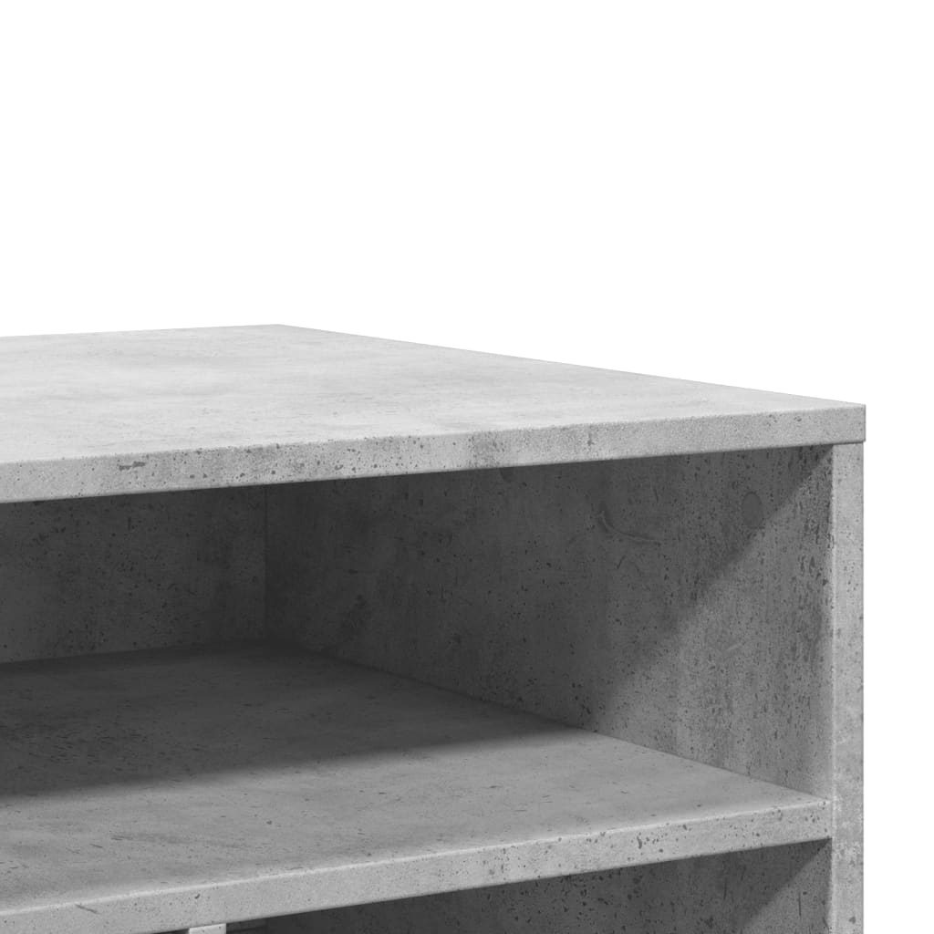 Printerkastje met wielen 60x50x67 cm betongrijs is nu te koop bij PeponiXL, paradijselijk wonen!
