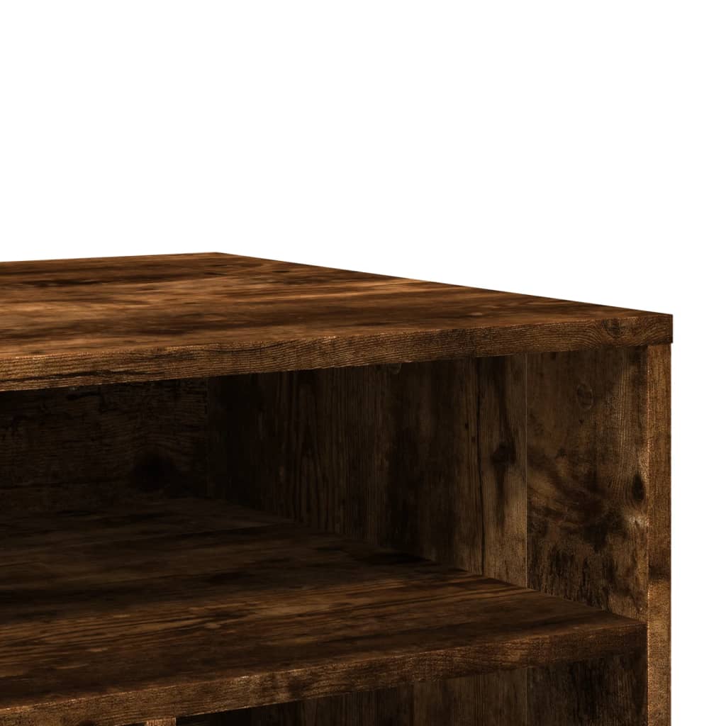 Printerkastje met wielen 60x50x67 cm gerookt eikenkleurig is nu te koop bij PeponiXL, paradijselijk wonen!