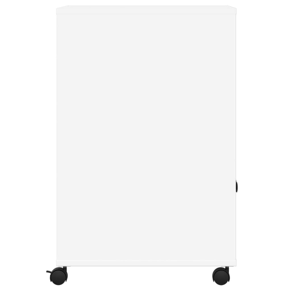 Printerkastje met wielen 60x48x74 cm wit is nu te koop bij PeponiXL, paradijselijk wonen!