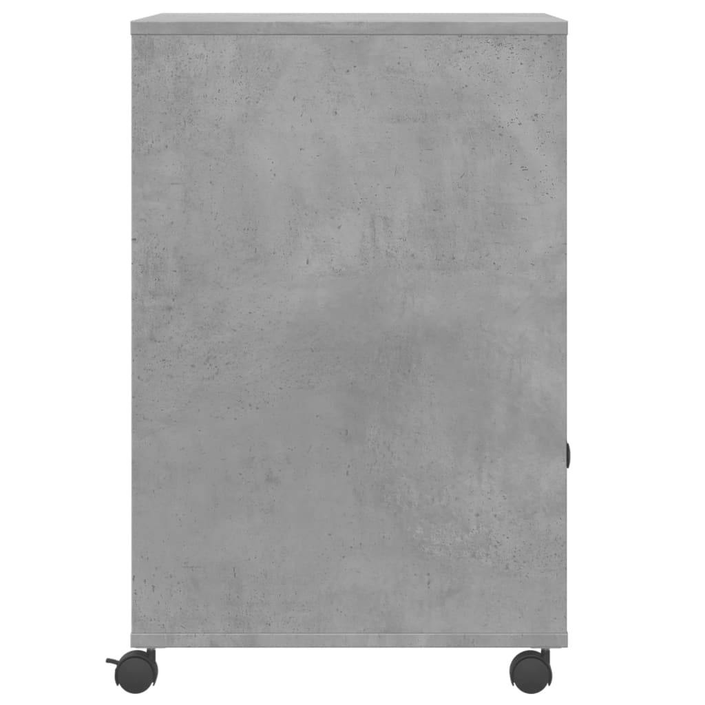 Printerkastje met wielen 60x48x74 cm betongrijs is nu te koop bij PeponiXL, paradijselijk wonen!