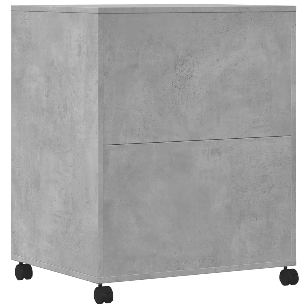 Printerkastje met wielen 60x48x74 cm betongrijs is nu te koop bij PeponiXL, paradijselijk wonen!