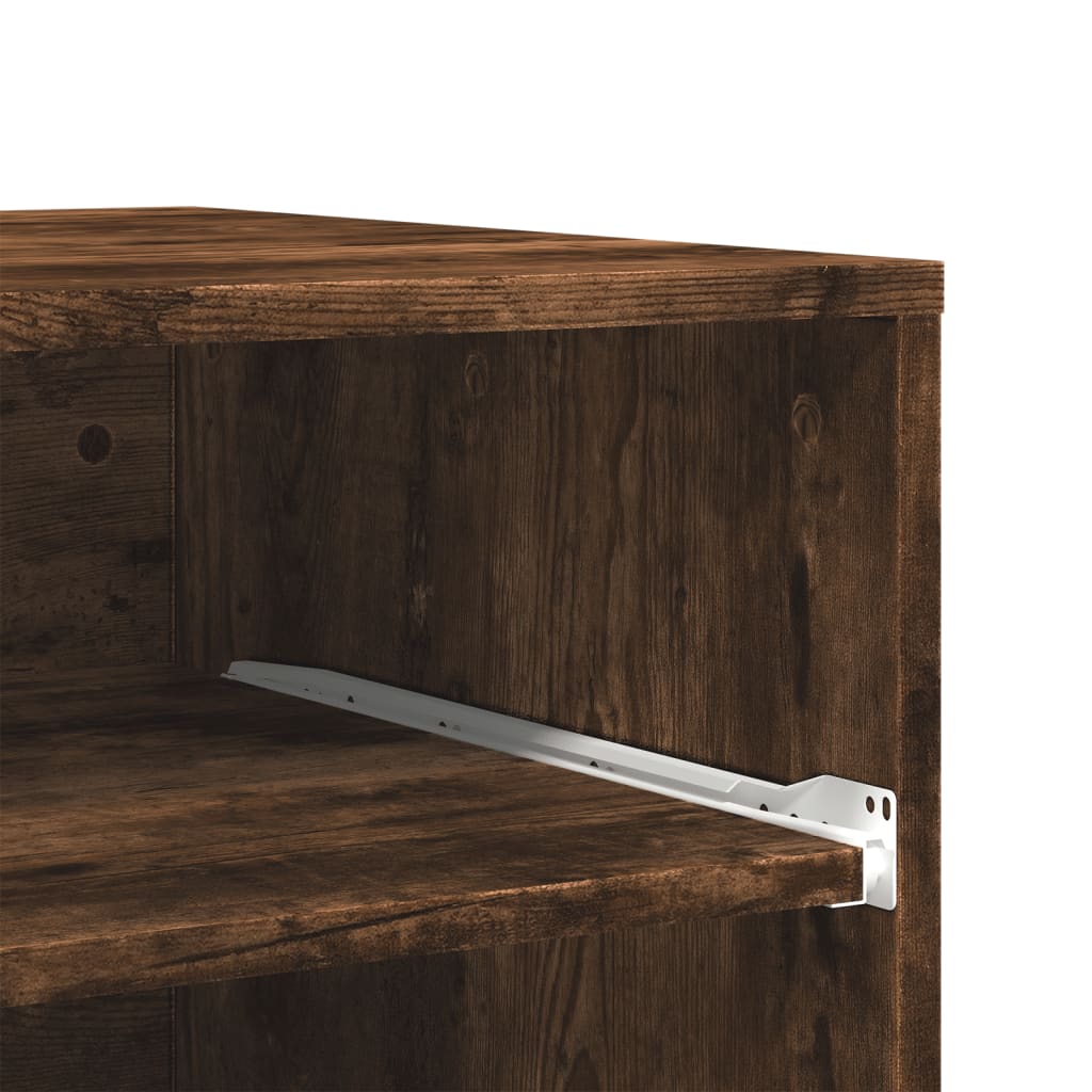 Printerkastje met wielen 60x48x74 cm gerookt eikenkleurig is nu te koop bij PeponiXL, paradijselijk wonen!