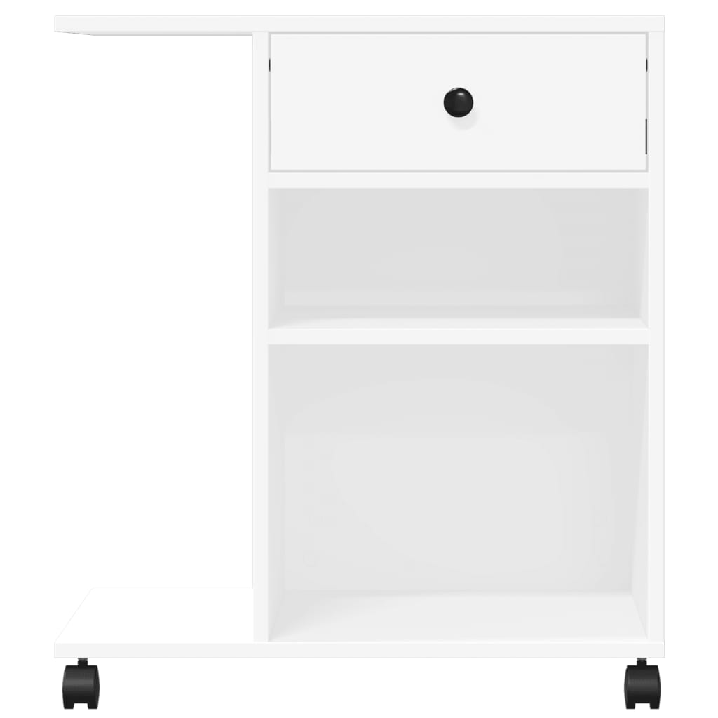 Printerkastje met wielen 60x40x68,5 cm wit is nu te koop bij PeponiXL, paradijselijk wonen!