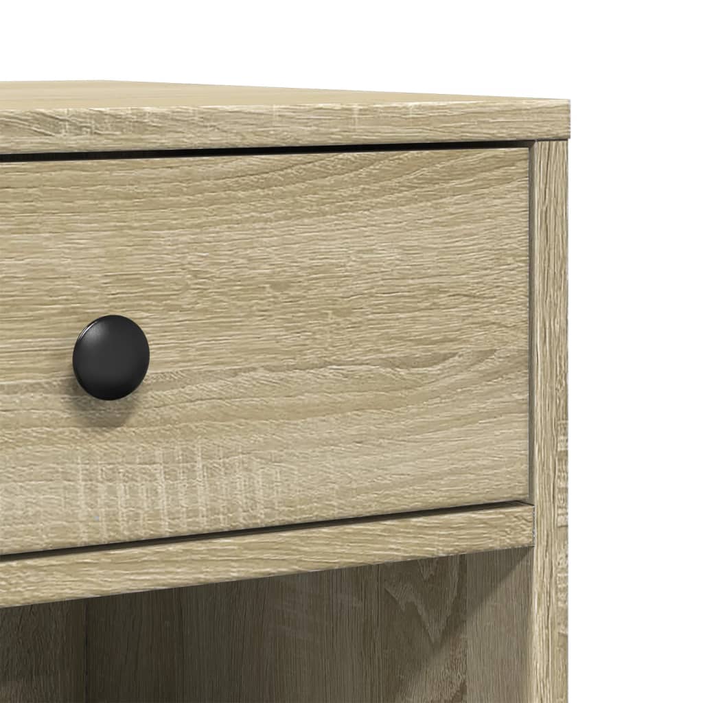 Printerkastje met wielen 60x40x68,5 cm sonoma eikenkleurig is nu te koop bij PeponiXL, paradijselijk wonen!