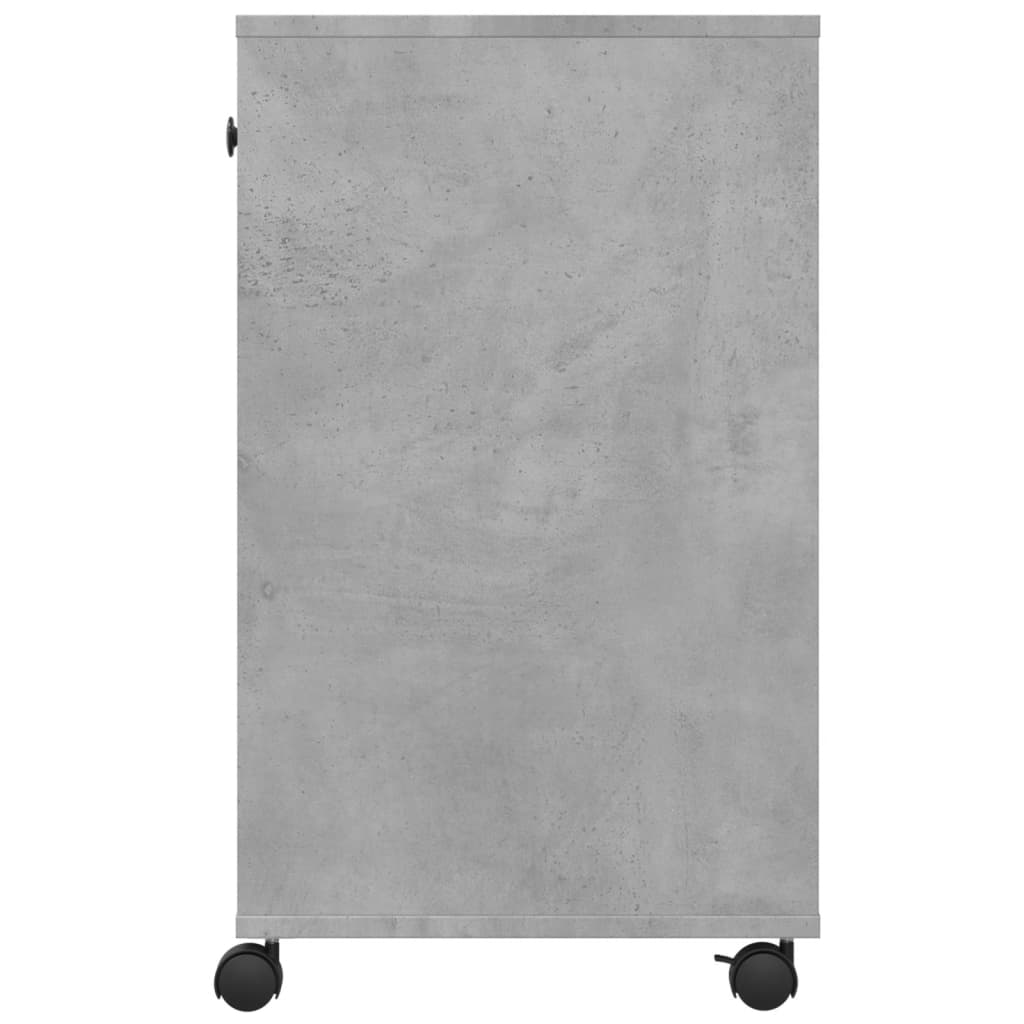 Printerkastje met wielen 60x40x68,5 cm betongrijs is nu te koop bij PeponiXL, paradijselijk wonen!