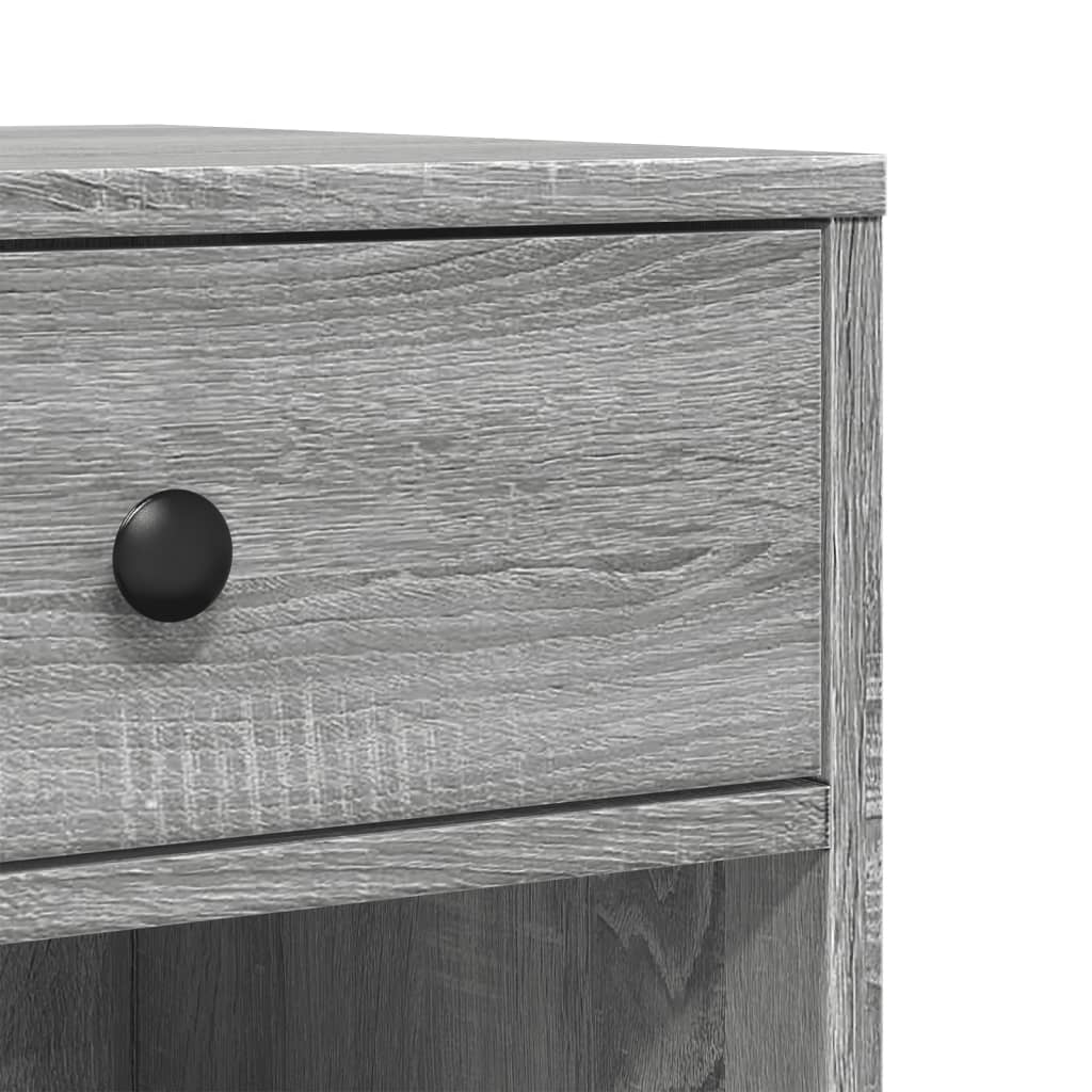 Printerkastje met wielen 60x40x68,5 cm grijs sonoma eikenkleur is nu te koop bij PeponiXL, paradijselijk wonen!