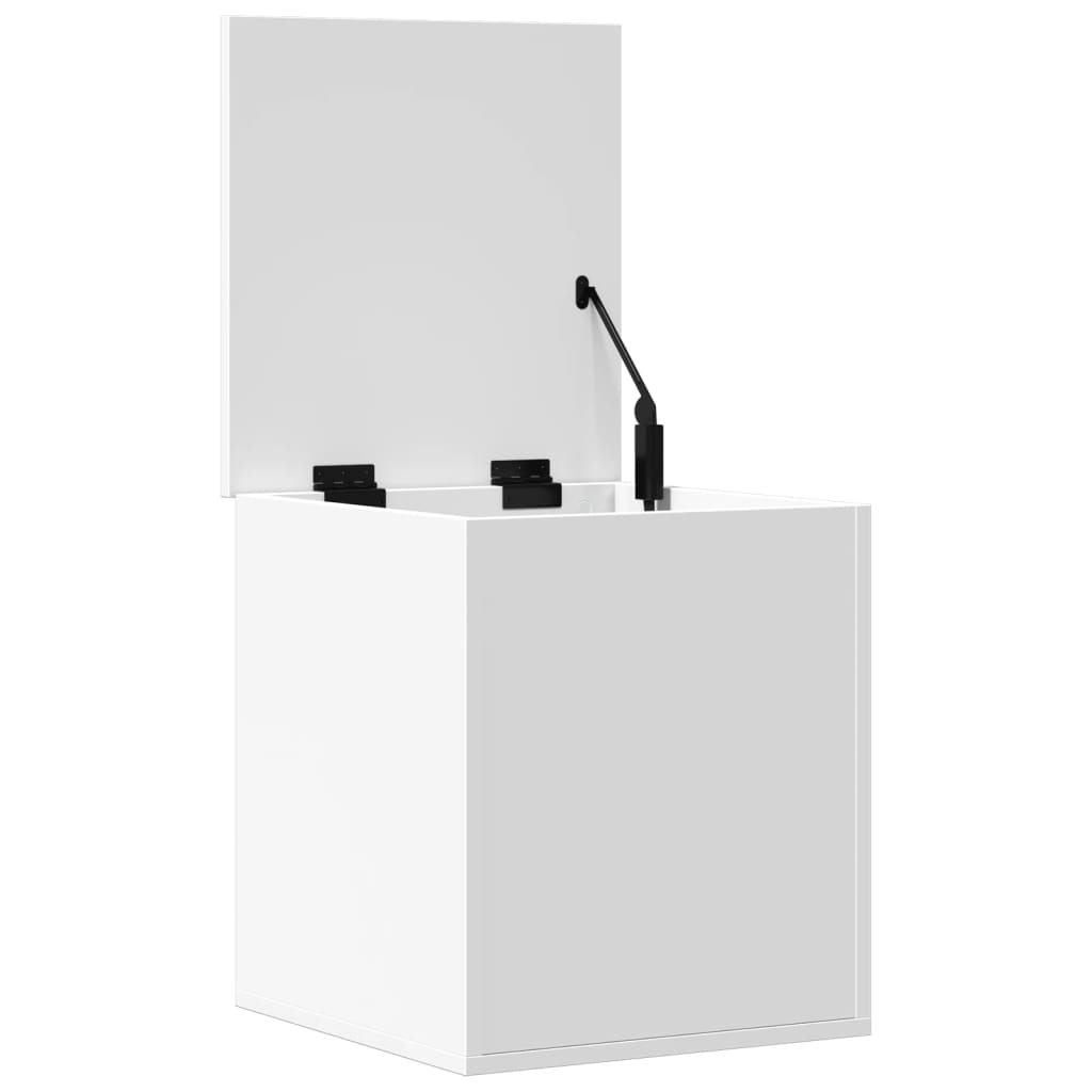 Opbergbox 40x42x46 cm bewerkt hout wit is nu te koop bij PeponiXL, paradijselijk wonen!