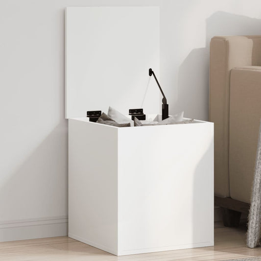 Opbergbox 40x42x46 cm bewerkt hout wit is nu te koop bij PeponiXL, paradijselijk wonen!