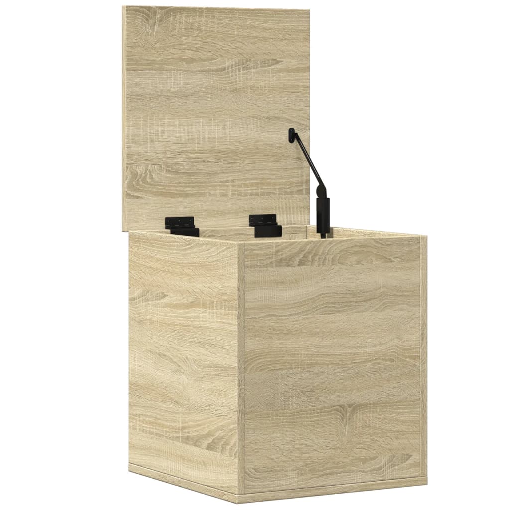 Opbergbox 40x42x46 cm bewerkt hout sonoma eikenkleurig is nu te koop bij PeponiXL, paradijselijk wonen!