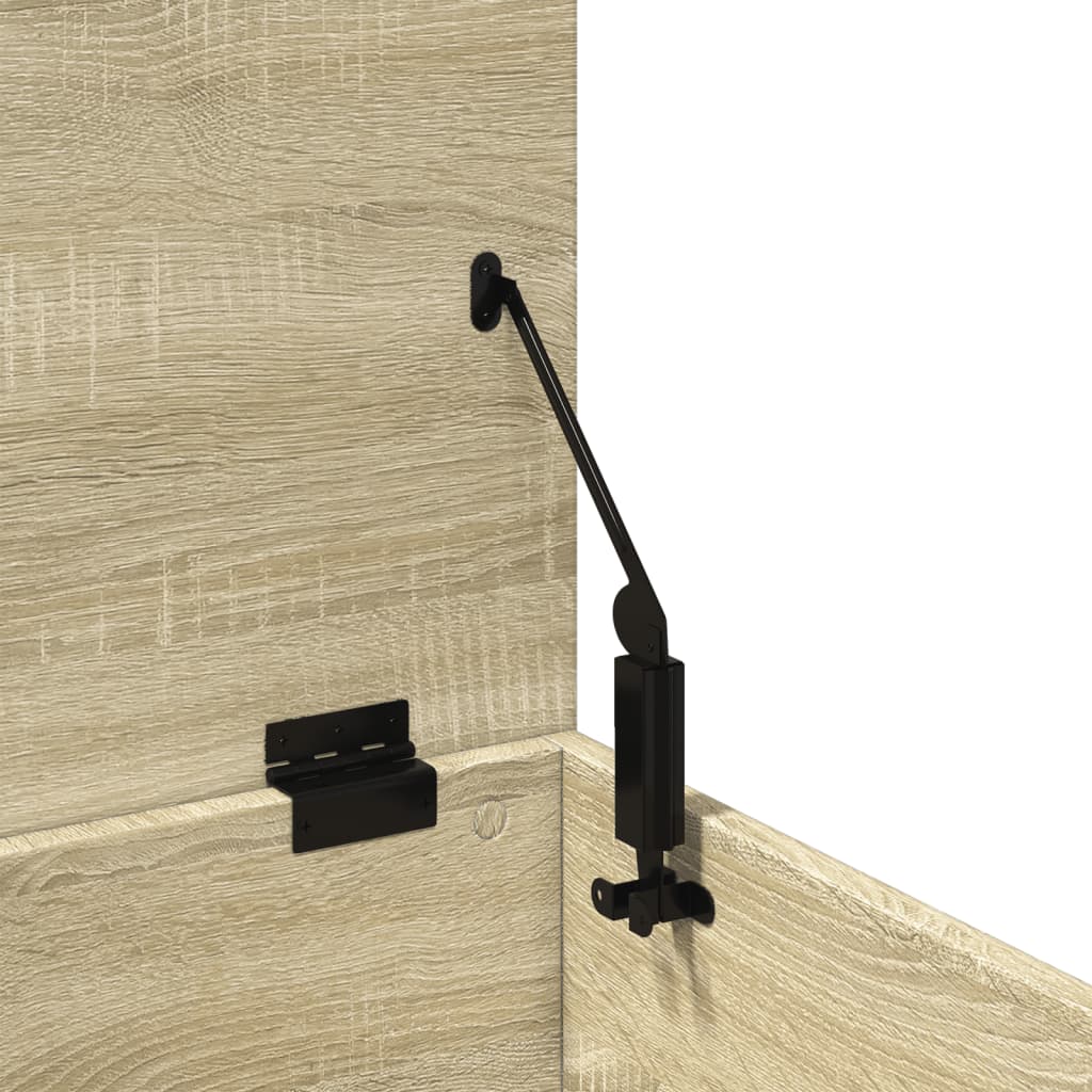 Opbergbox 40x42x46 cm bewerkt hout sonoma eikenkleurig is nu te koop bij PeponiXL, paradijselijk wonen!