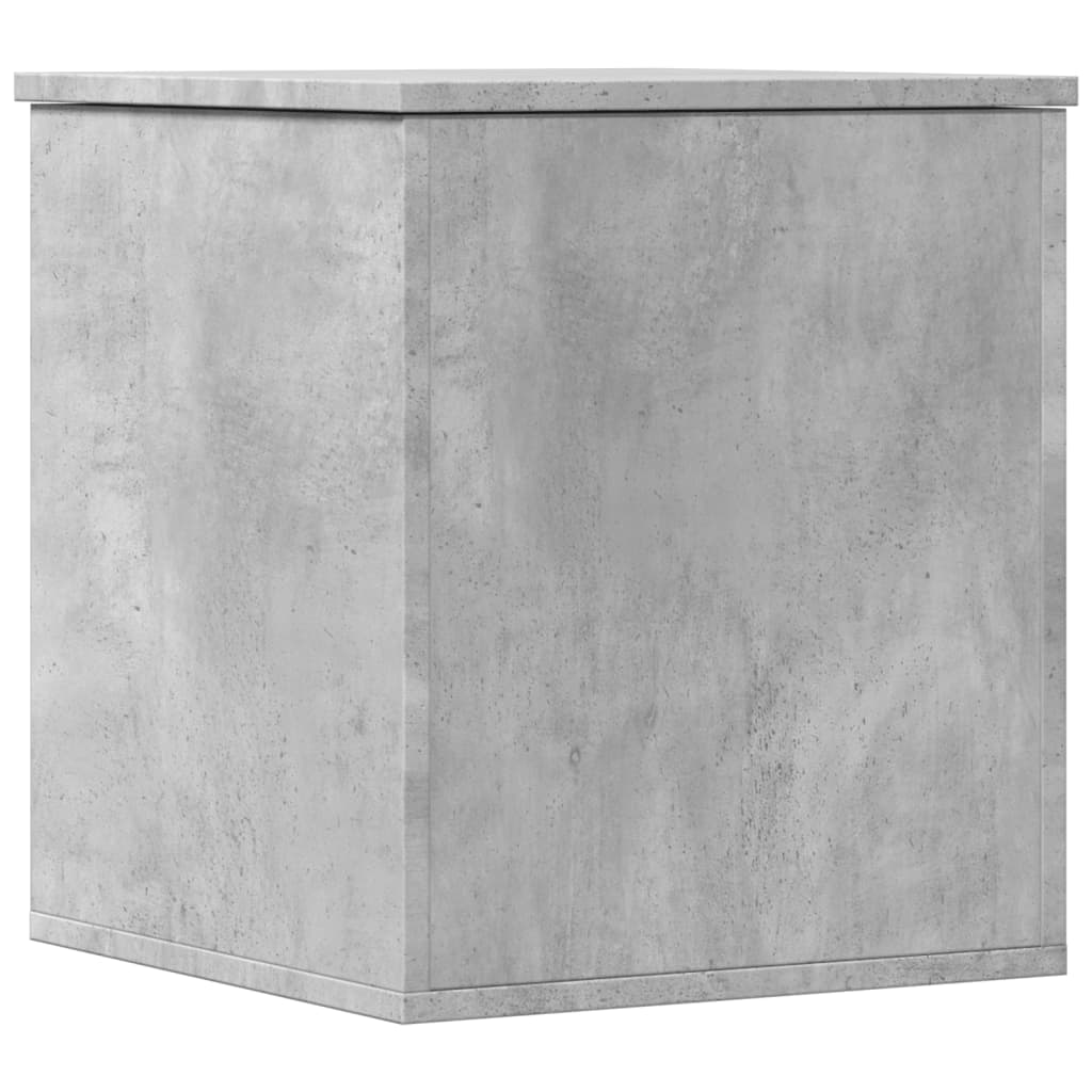 Opbergbox 40x42x46 cm bewerkt hout betongrijs is nu te koop bij PeponiXL, paradijselijk wonen!