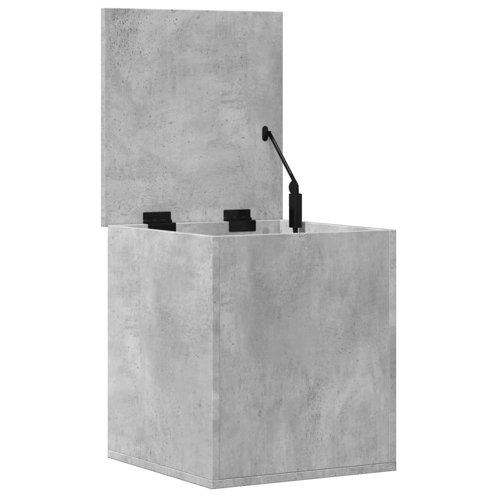 Opbergbox 40x42x46 cm bewerkt hout betongrijs is nu te koop bij PeponiXL, paradijselijk wonen!