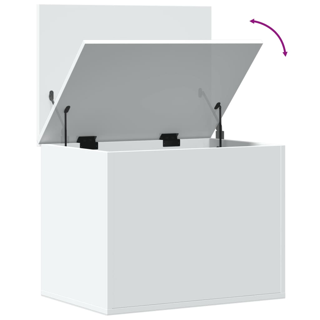 Opbergbox 60x42x46 cm bewerkt hout wit is nu te koop bij PeponiXL, paradijselijk wonen!