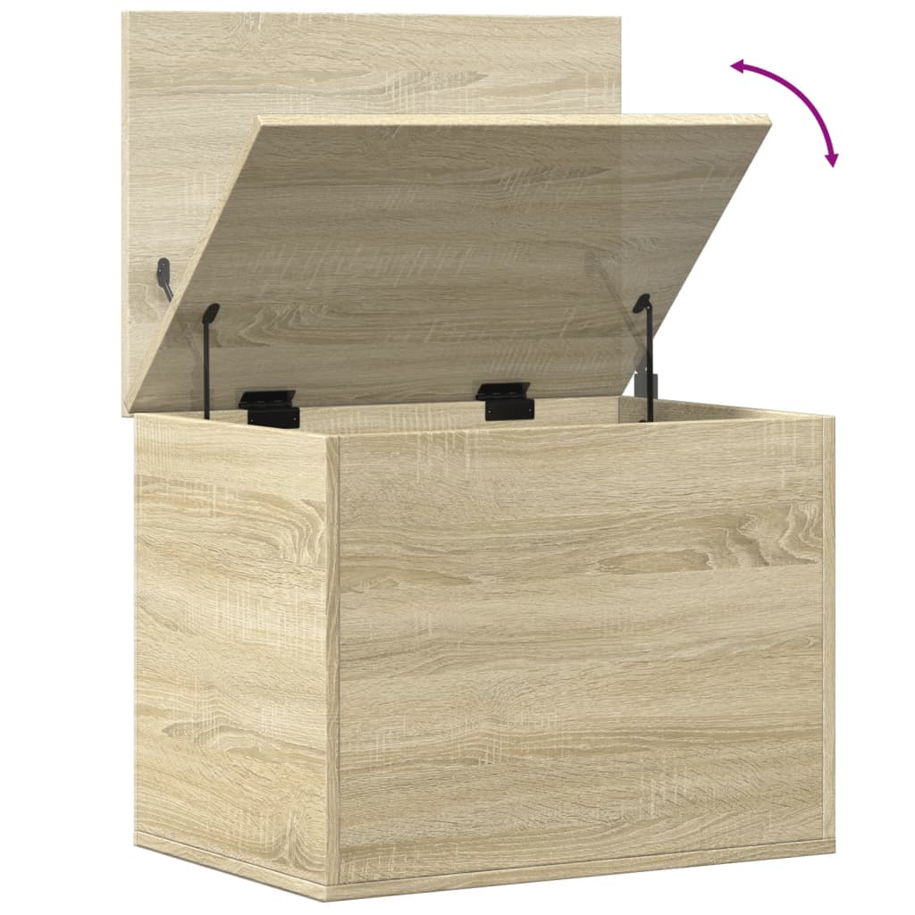Opbergbox 60x42x46 cm bewerkt hout sonoma eikenkleurig is nu te koop bij PeponiXL, paradijselijk wonen!
