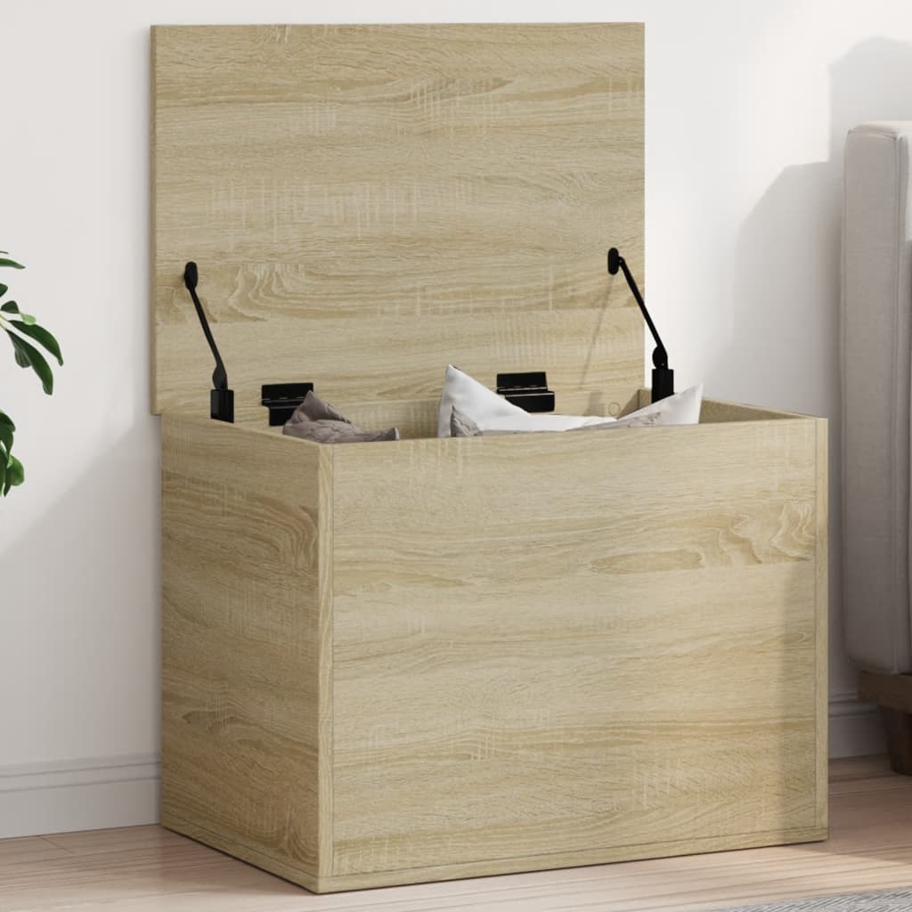 Opbergbox 60x42x46 cm bewerkt hout sonoma eikenkleurig is nu te koop bij PeponiXL, paradijselijk wonen!