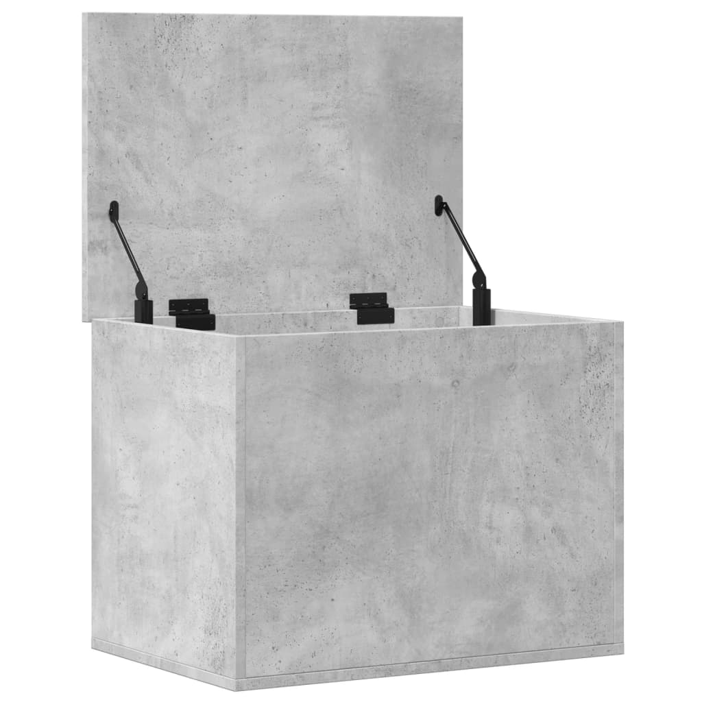Opbergbox 60x42x46 cm bewerkt hout betongrijs is nu te koop bij PeponiXL, paradijselijk wonen!