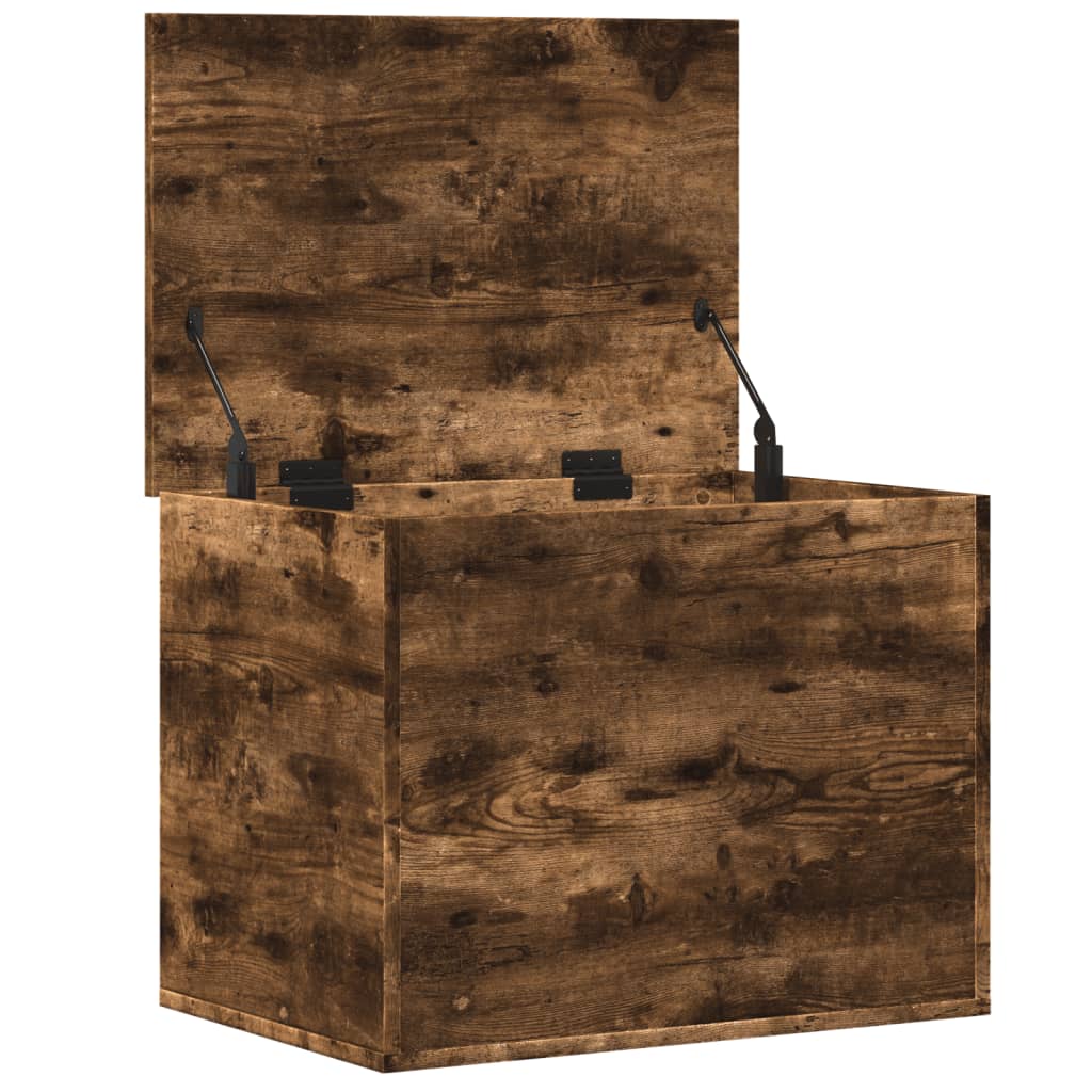 Opbergbox 60x42x46 cm bewerkt hout gerookt eikenkleurig is nu te koop bij PeponiXL, paradijselijk wonen!
