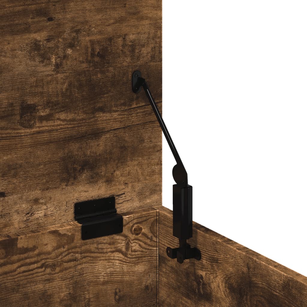 Opbergbox 60x42x46 cm bewerkt hout gerookt eikenkleurig is nu te koop bij PeponiXL, paradijselijk wonen!