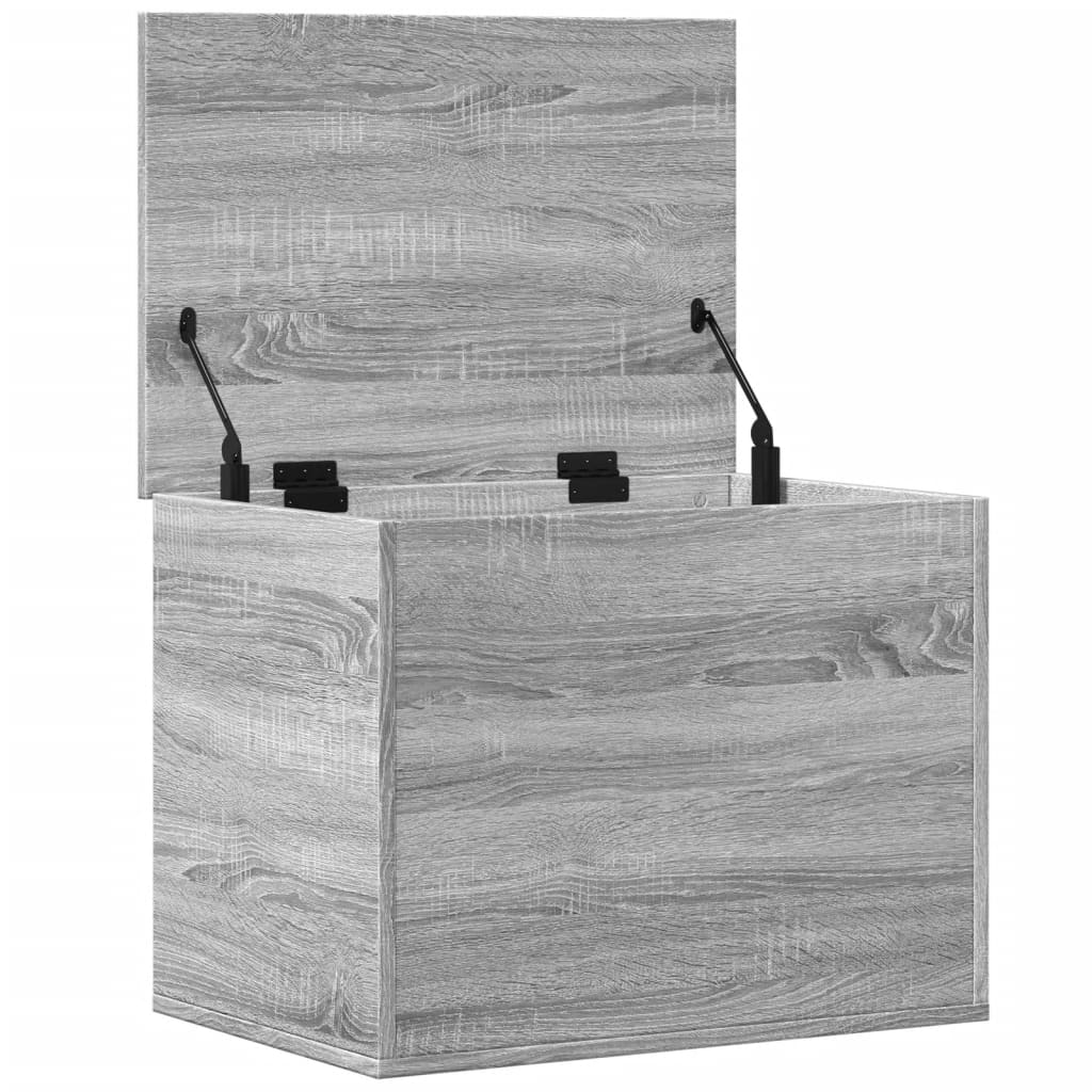 Opbergbox 60x42x46 cm bewerkt hout grijs sonoma eikenkleurig is nu te koop bij PeponiXL, paradijselijk wonen!