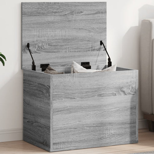 Opbergbox 60x42x46 cm bewerkt hout grijs sonoma eikenkleurig is nu te koop bij PeponiXL, paradijselijk wonen!
