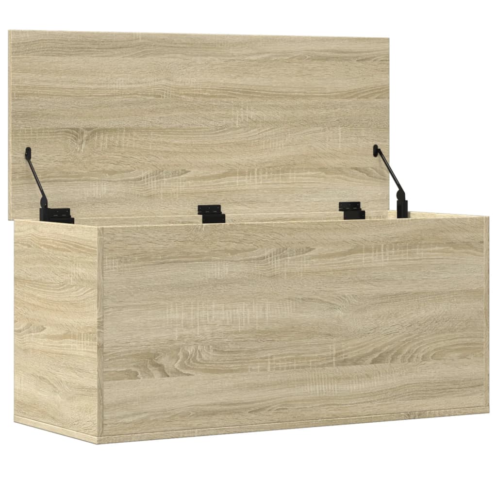 Opbergbox 100x42x46 cm bewerkt hout sonoma eikenkleurig is nu te koop bij PeponiXL, paradijselijk wonen!