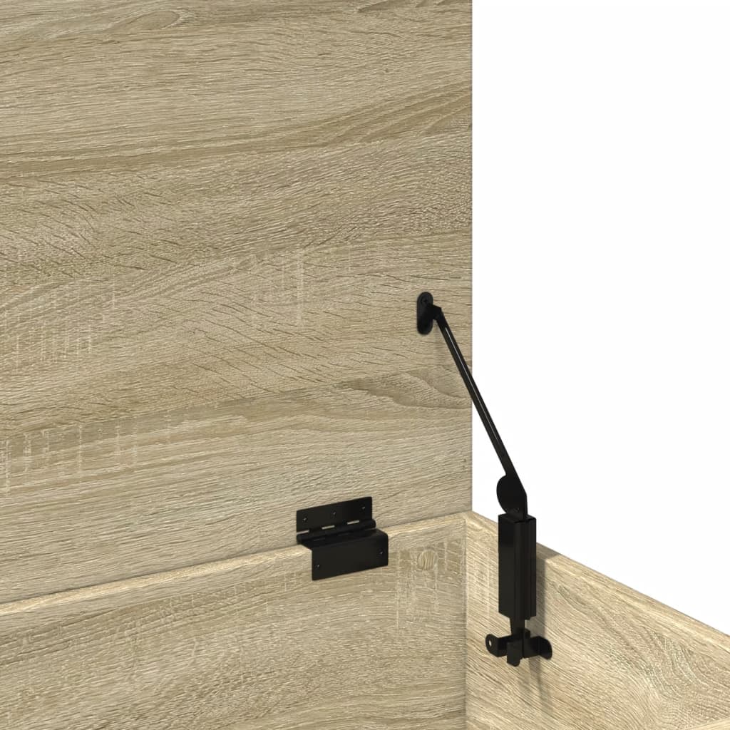 Opbergbox 100x42x46 cm bewerkt hout sonoma eikenkleurig is nu te koop bij PeponiXL, paradijselijk wonen!