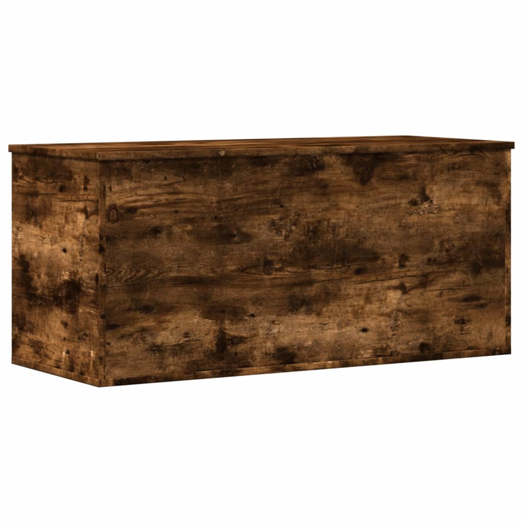 Opbergbox 100x42x46 cm bewerkt hout gerookt eikenkleurig is nu te koop bij PeponiXL, paradijselijk wonen!