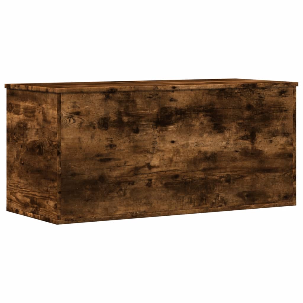 Opbergbox 100x42x46 cm bewerkt hout gerookt eikenkleurig is nu te koop bij PeponiXL, paradijselijk wonen!
