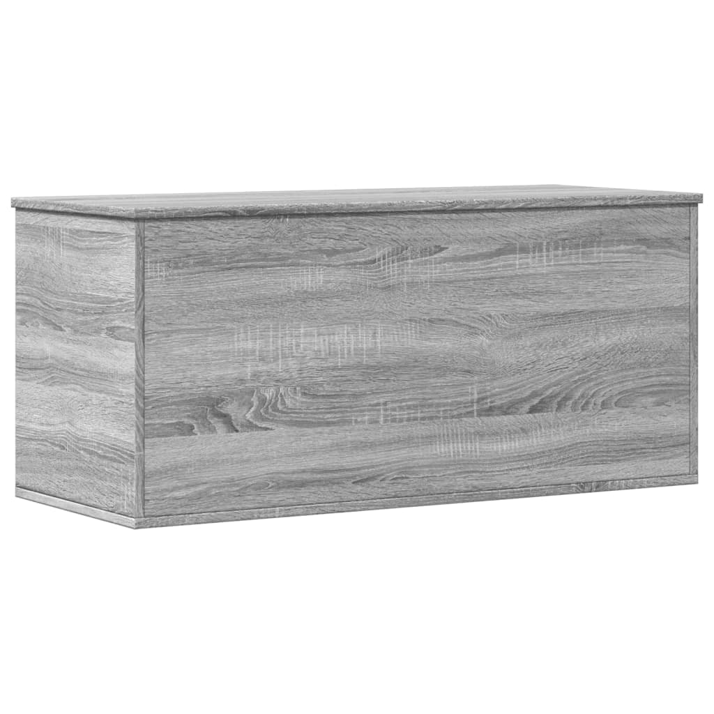 Opbergbox 100x42x46 cm bewerkt hout grijs sonoma eikenkleurig is nu te koop bij PeponiXL, paradijselijk wonen!