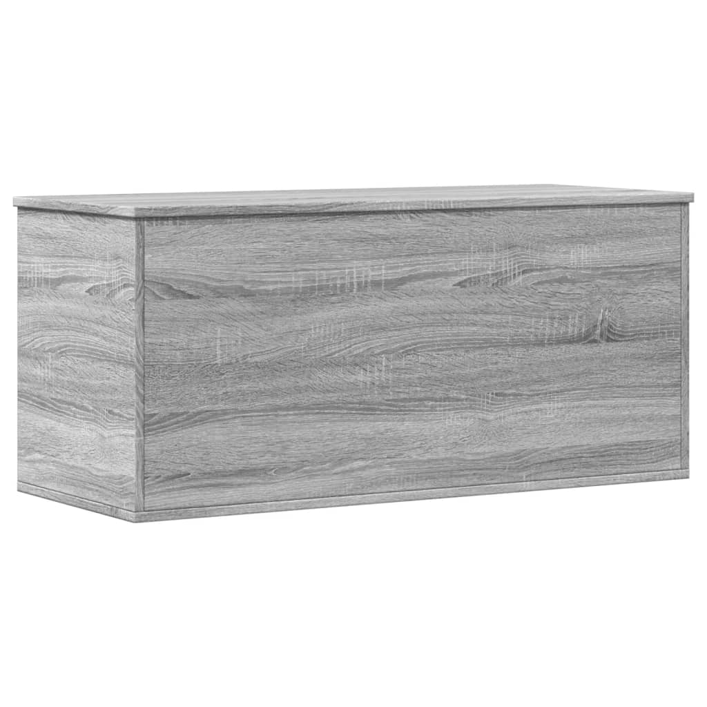 Opbergbox 100x42x46 cm bewerkt hout grijs sonoma eikenkleurig is nu te koop bij PeponiXL, paradijselijk wonen!
