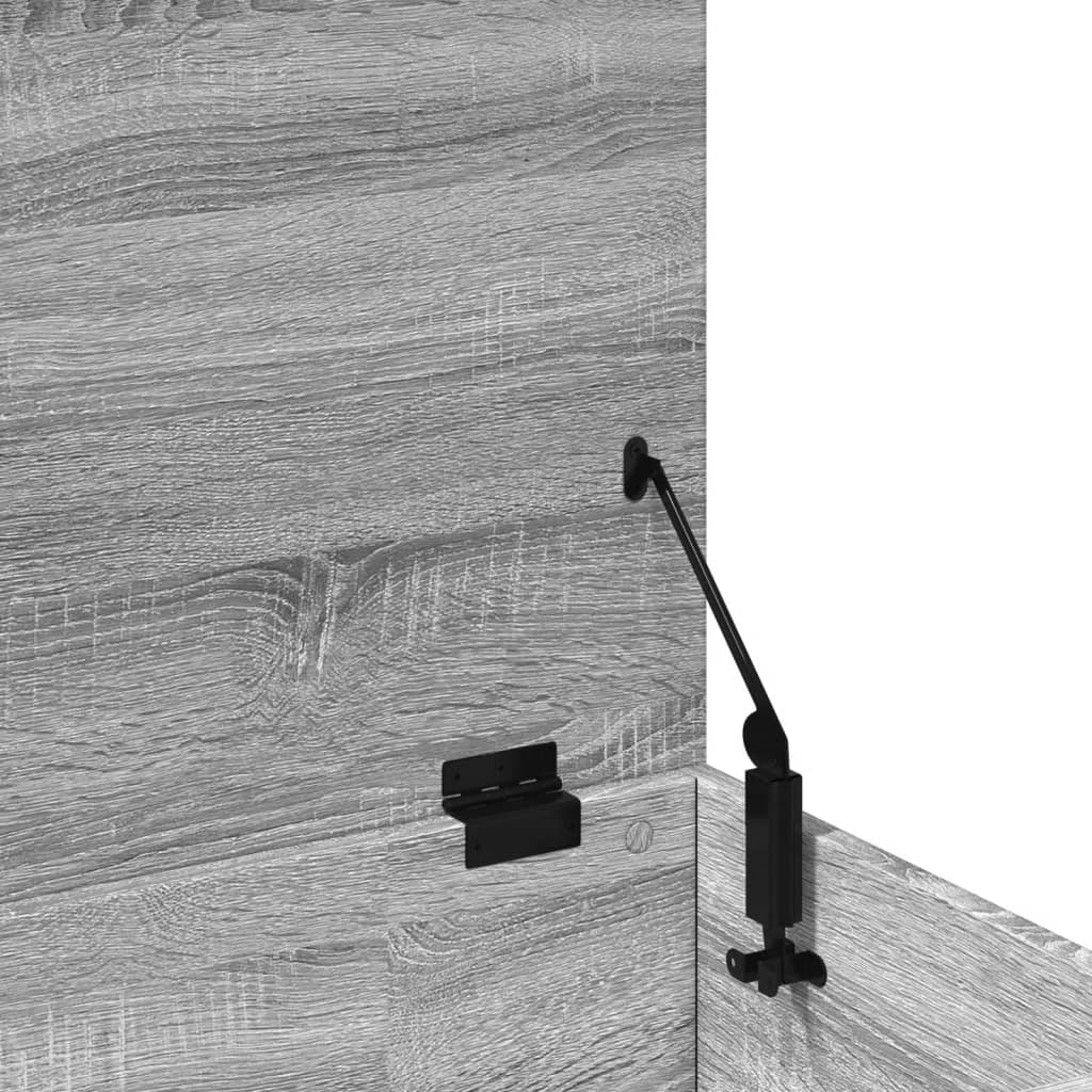 Opbergbox 100x42x46 cm bewerkt hout grijs sonoma eikenkleurig is nu te koop bij PeponiXL, paradijselijk wonen!