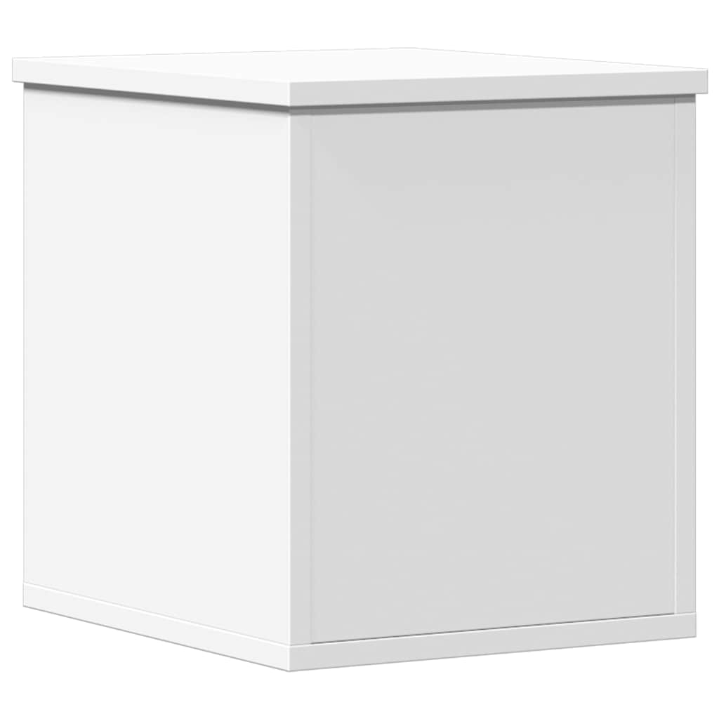 Opbergbox 30x35x35 cm bewerkt hout wit is nu te koop bij PeponiXL, paradijselijk wonen!
