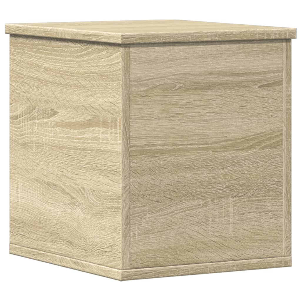 Opbergbox 30x35x35 cm bewerkt hout sonoma eikenkleurig is nu te koop bij PeponiXL, paradijselijk wonen!