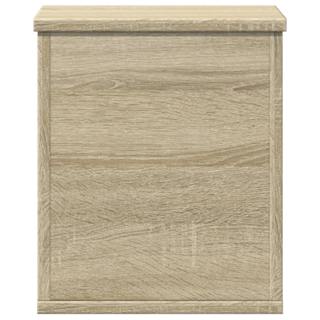 Opbergbox 30x35x35 cm bewerkt hout sonoma eikenkleurig is nu te koop bij PeponiXL, paradijselijk wonen!