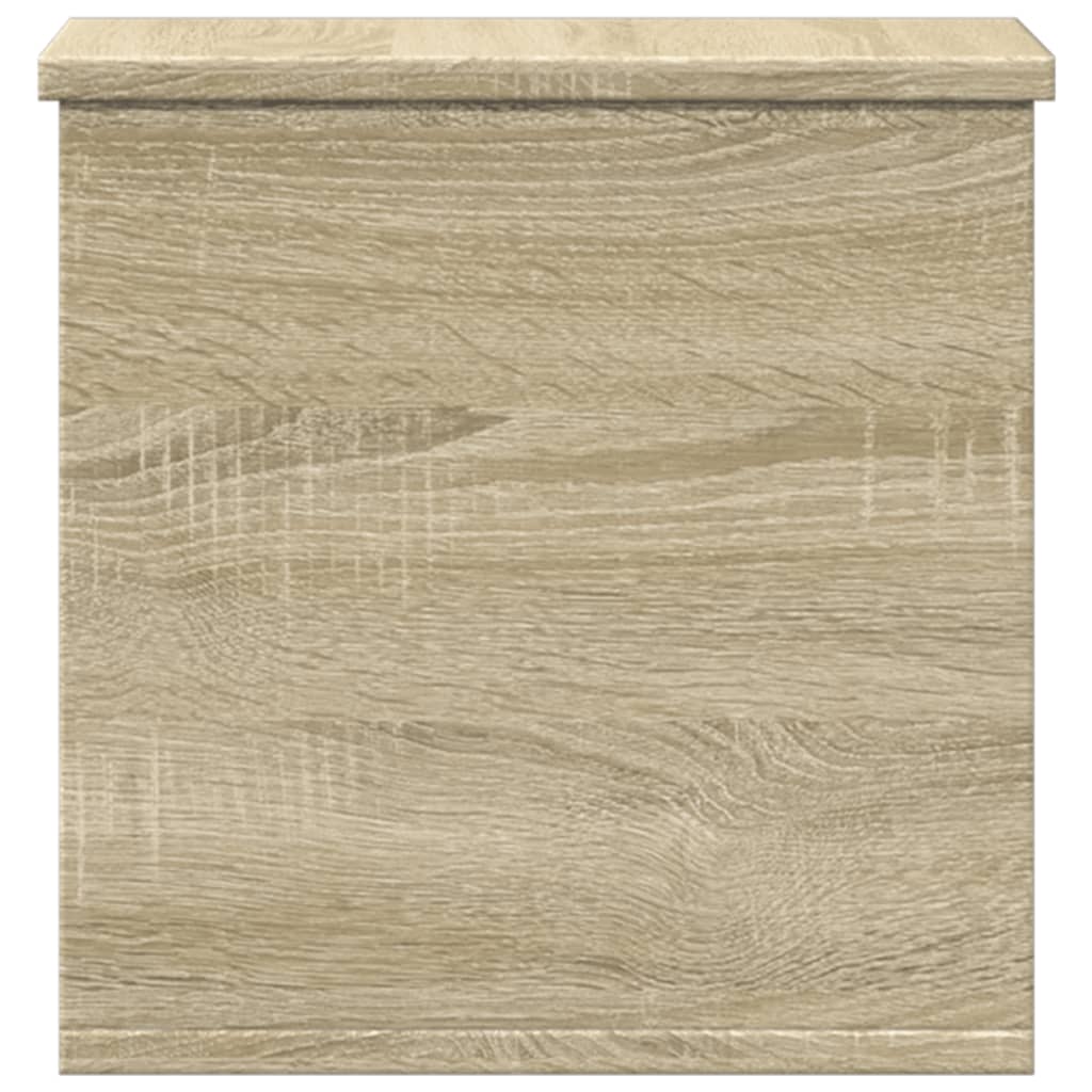 Opbergbox 30x35x35 cm bewerkt hout sonoma eikenkleurig is nu te koop bij PeponiXL, paradijselijk wonen!