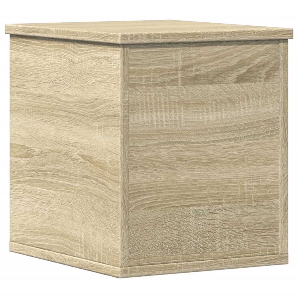 Opbergbox 30x35x35 cm bewerkt hout sonoma eikenkleurig is nu te koop bij PeponiXL, paradijselijk wonen!