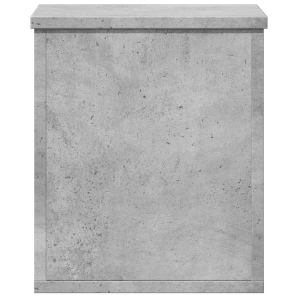 Opbergbox 30x35x35 cm bewerkt hout betongrijs is nu te koop bij PeponiXL, paradijselijk wonen!