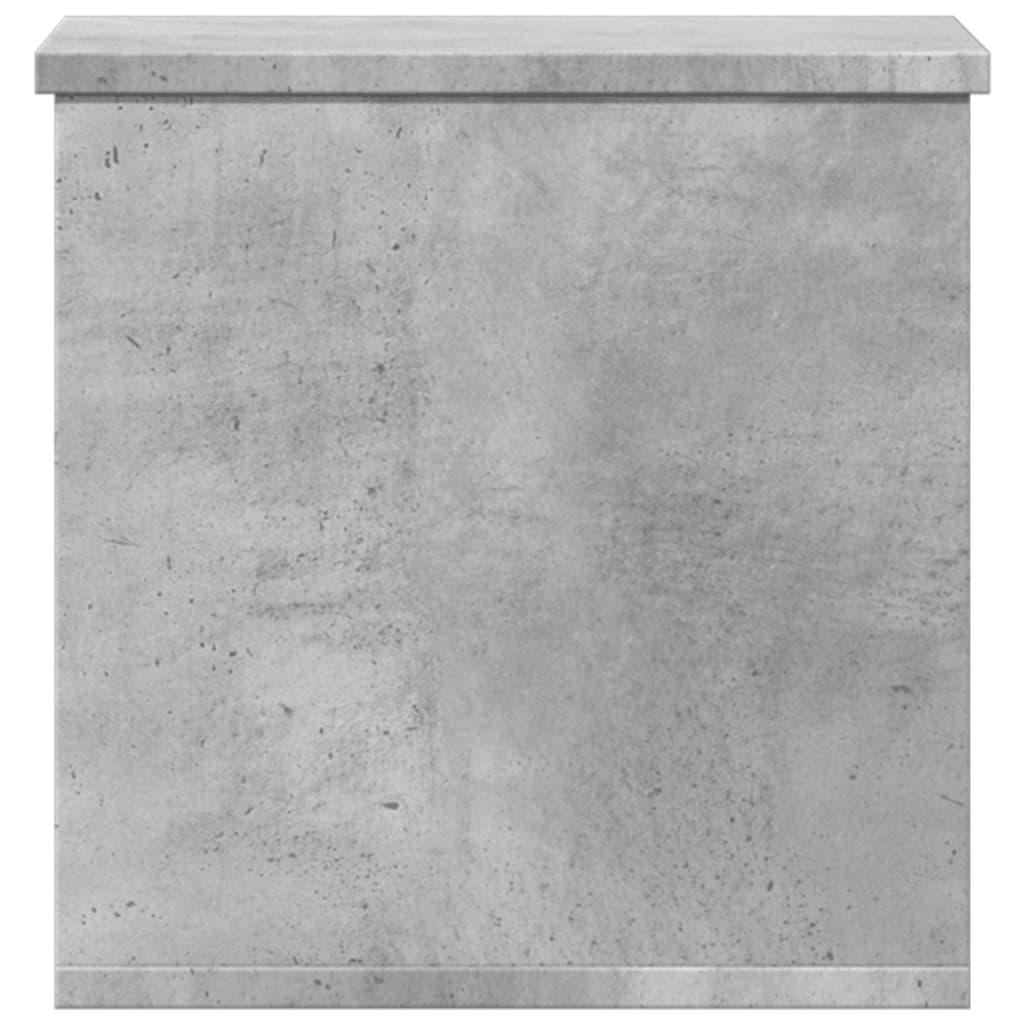 Opbergbox 30x35x35 cm bewerkt hout betongrijs is nu te koop bij PeponiXL, paradijselijk wonen!
