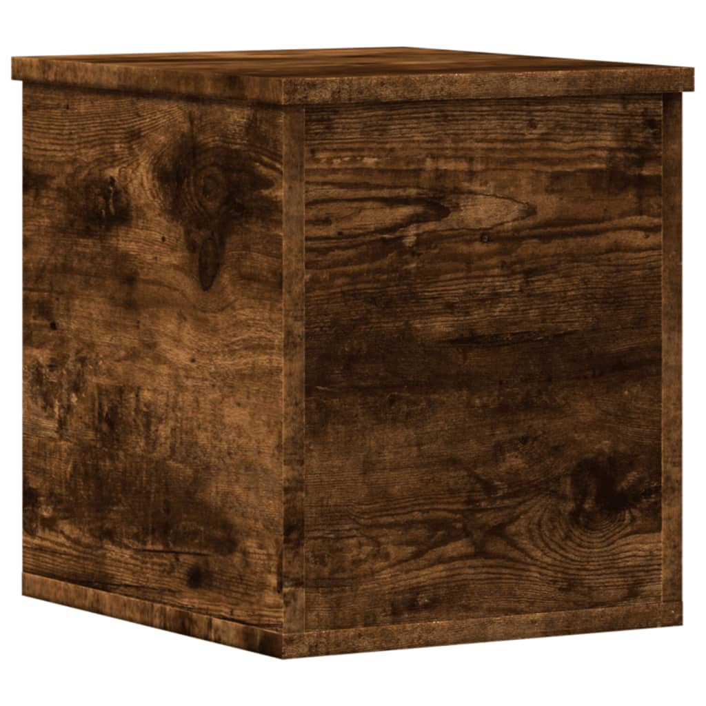 Opbergbox 30x35x35 cm bewerkt hout gerookt eikenkleurig is nu te koop bij PeponiXL, paradijselijk wonen!