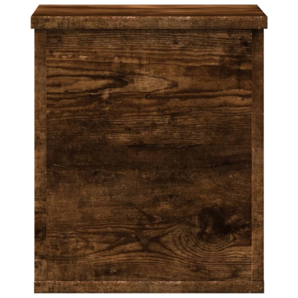 Opbergbox 30x35x35 cm bewerkt hout gerookt eikenkleurig is nu te koop bij PeponiXL, paradijselijk wonen!