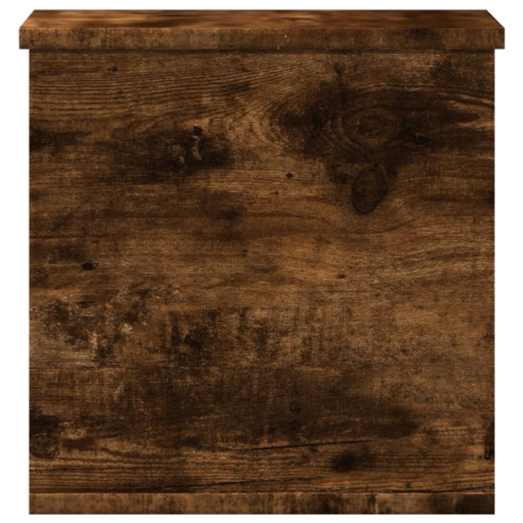 Opbergbox 30x35x35 cm bewerkt hout gerookt eikenkleurig is nu te koop bij PeponiXL, paradijselijk wonen!