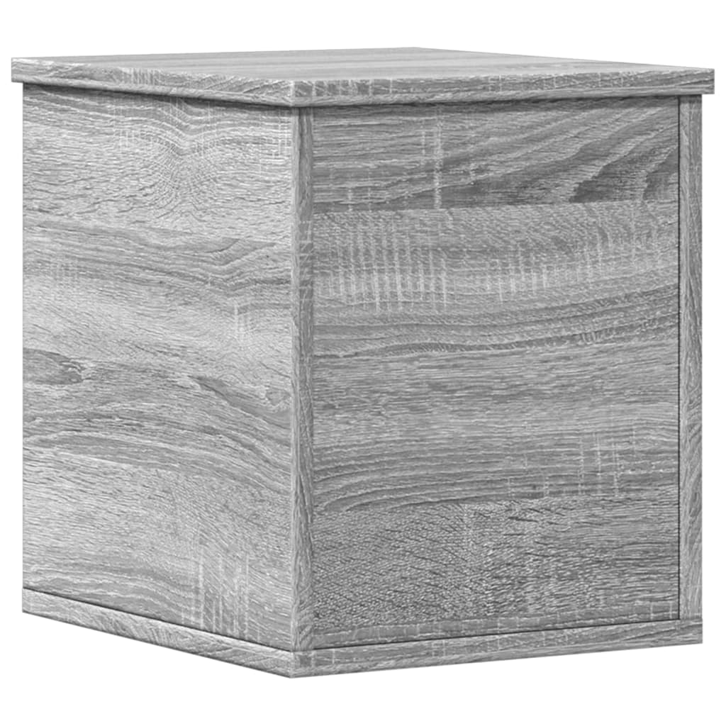 Opbergbox 30x35x35 cm bewerkt hout grijs sonoma eikenkleurig is nu te koop bij PeponiXL, paradijselijk wonen!