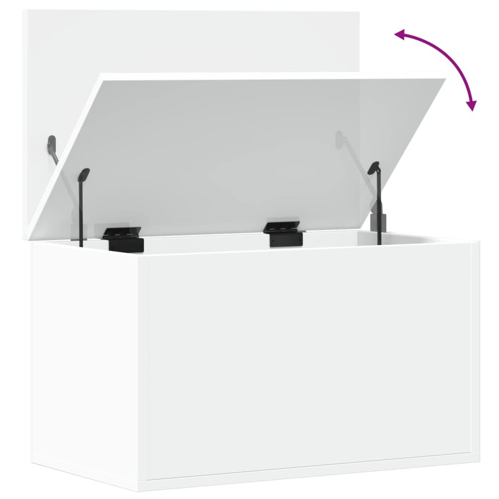 Opbergbox 60x35x35 cm bewerkt hout wit is nu te koop bij PeponiXL, paradijselijk wonen!