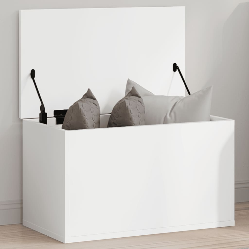 Opbergbox 60x35x35 cm bewerkt hout wit is nu te koop bij PeponiXL, paradijselijk wonen!
