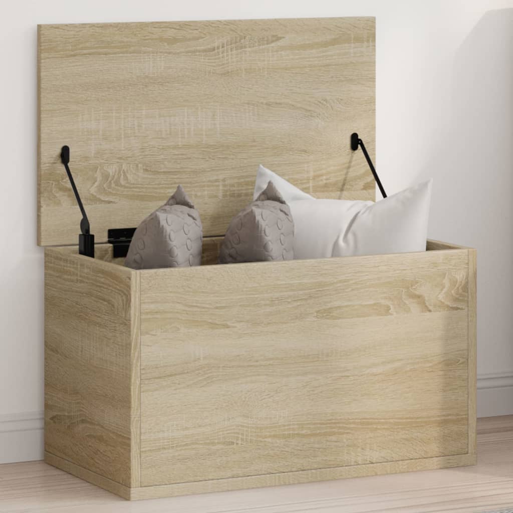 Opbergbox 60x35x35 cm bewerkt hout sonoma eikenkleurig is nu te koop bij PeponiXL, paradijselijk wonen!