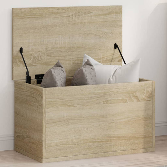 Opbergbox 60x35x35 cm bewerkt hout sonoma eikenkleurig is nu te koop bij PeponiXL, paradijselijk wonen!